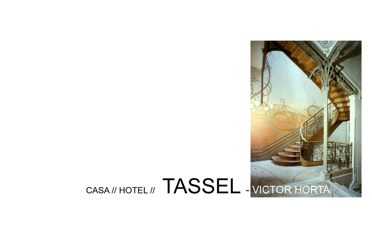 01 Casa Tassel 23 De Austria - CASA // HOTEL // TASSEL - VICTOR HORTA ...