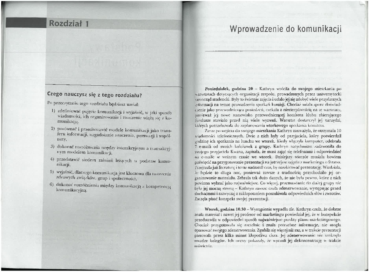 Morreale Komunikacja między ludźmi rozdz - Podstawowe umiejętności
