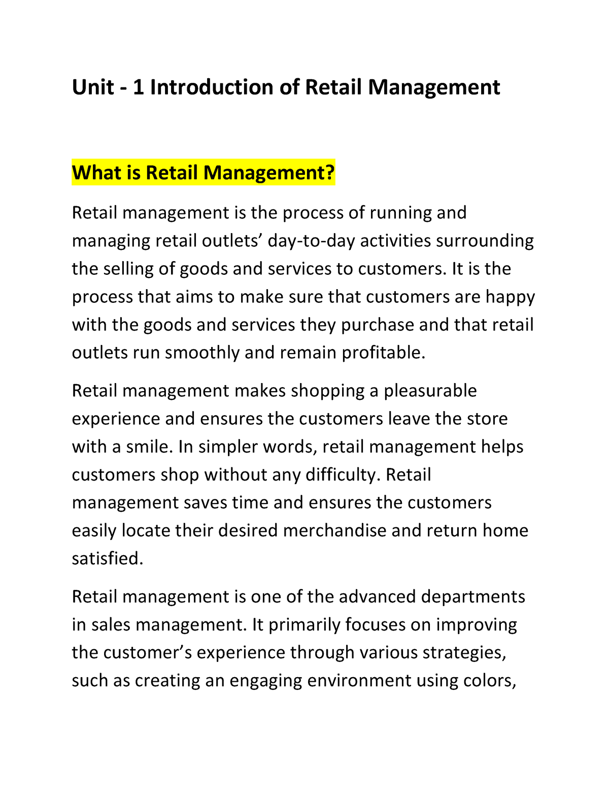 unit-1-retail-management-unit-1-introduction-of-retail-management