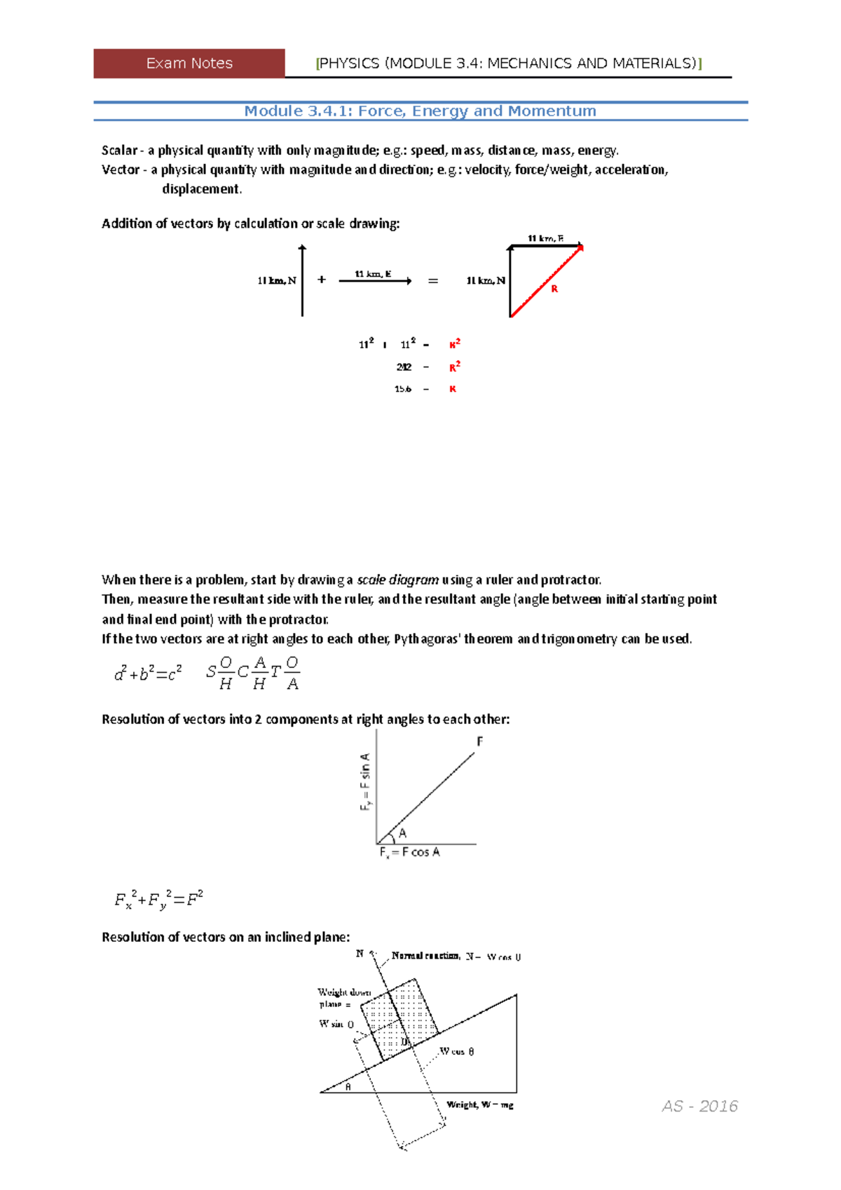 Mechanical Physics SUMMARY 3 - (MODULE 3: MECHANICS AND Exam Notes ...