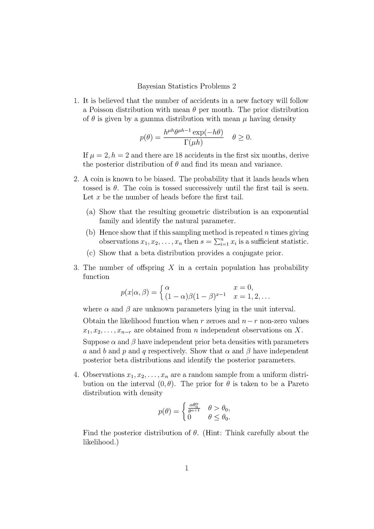 Problems 02 2016 2017 Bayesian Statistics Problems 2 1 It Is   Thumb 1200 1697 