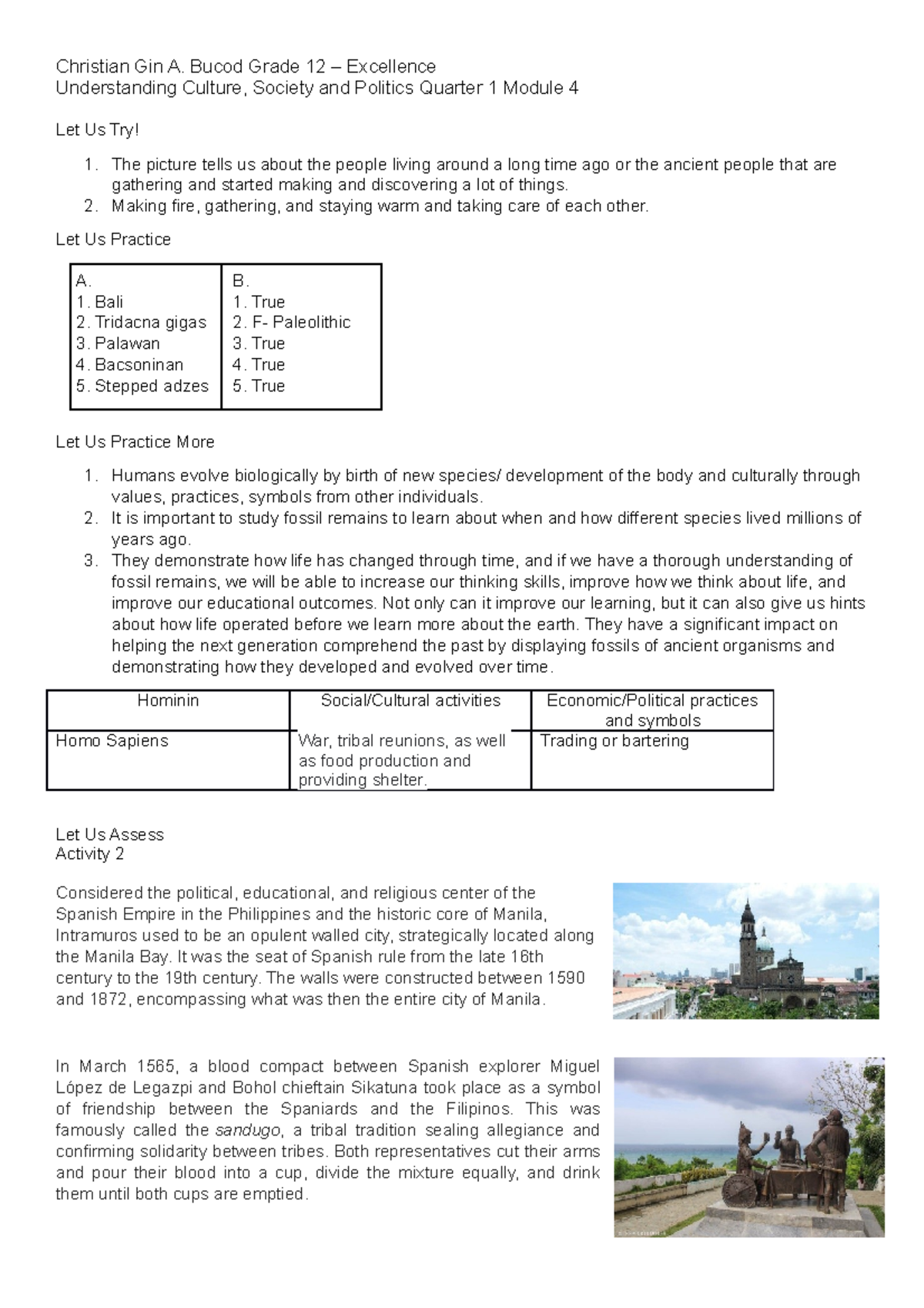 UCSP M4 - Understanding the Culture, Society, and Politics Module 4 ...