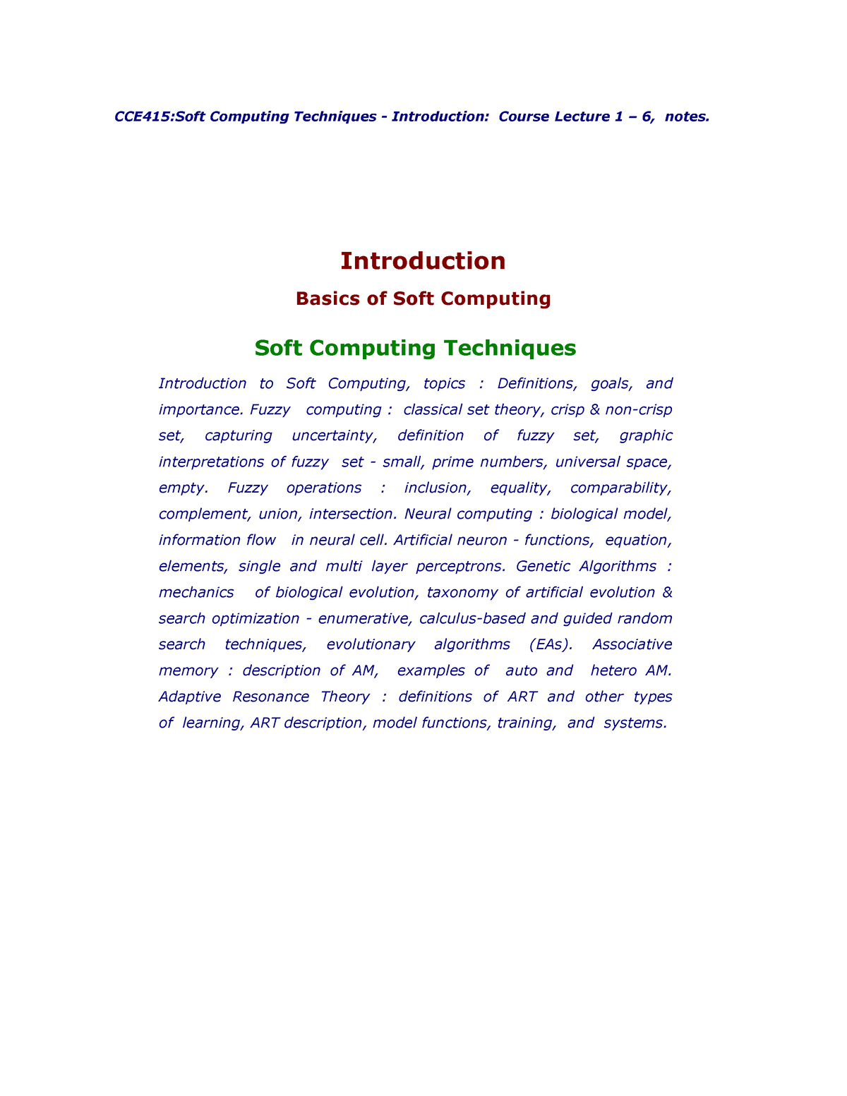 research papers on soft computing