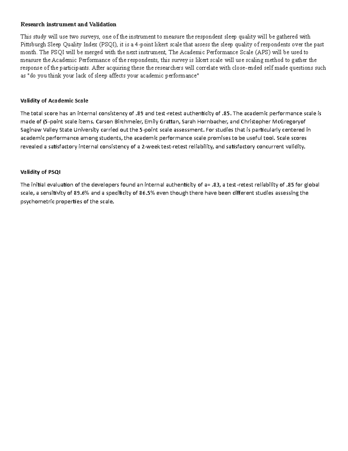 Research instrument and validation Durana - Research instrument and ...