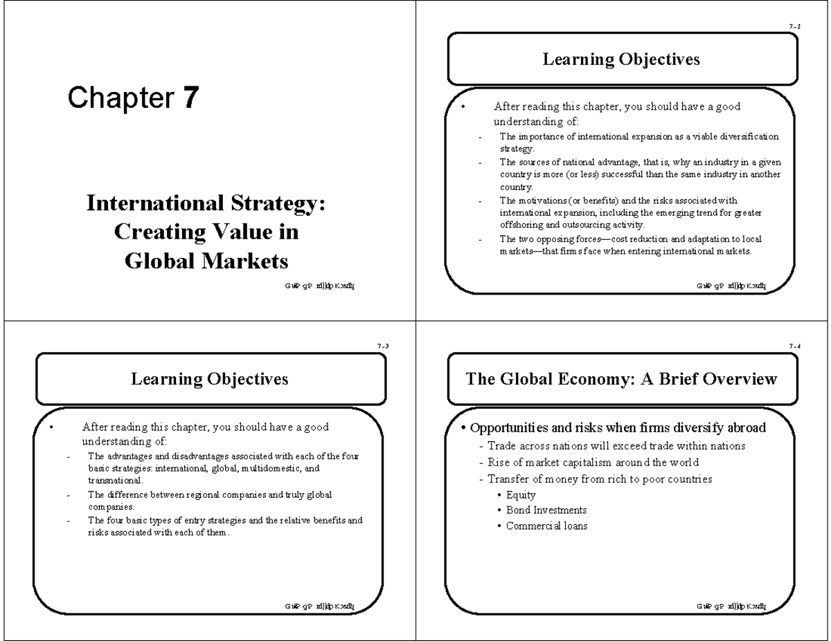 Ch7 International Strategy [Compatibility Mode] - Chapter 7 ...