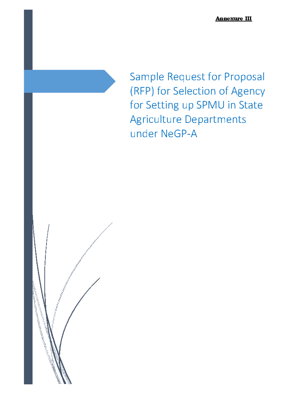 Sample RFP of SPMU Ne GPA - Annexure III Sample Request for Proposal ...
