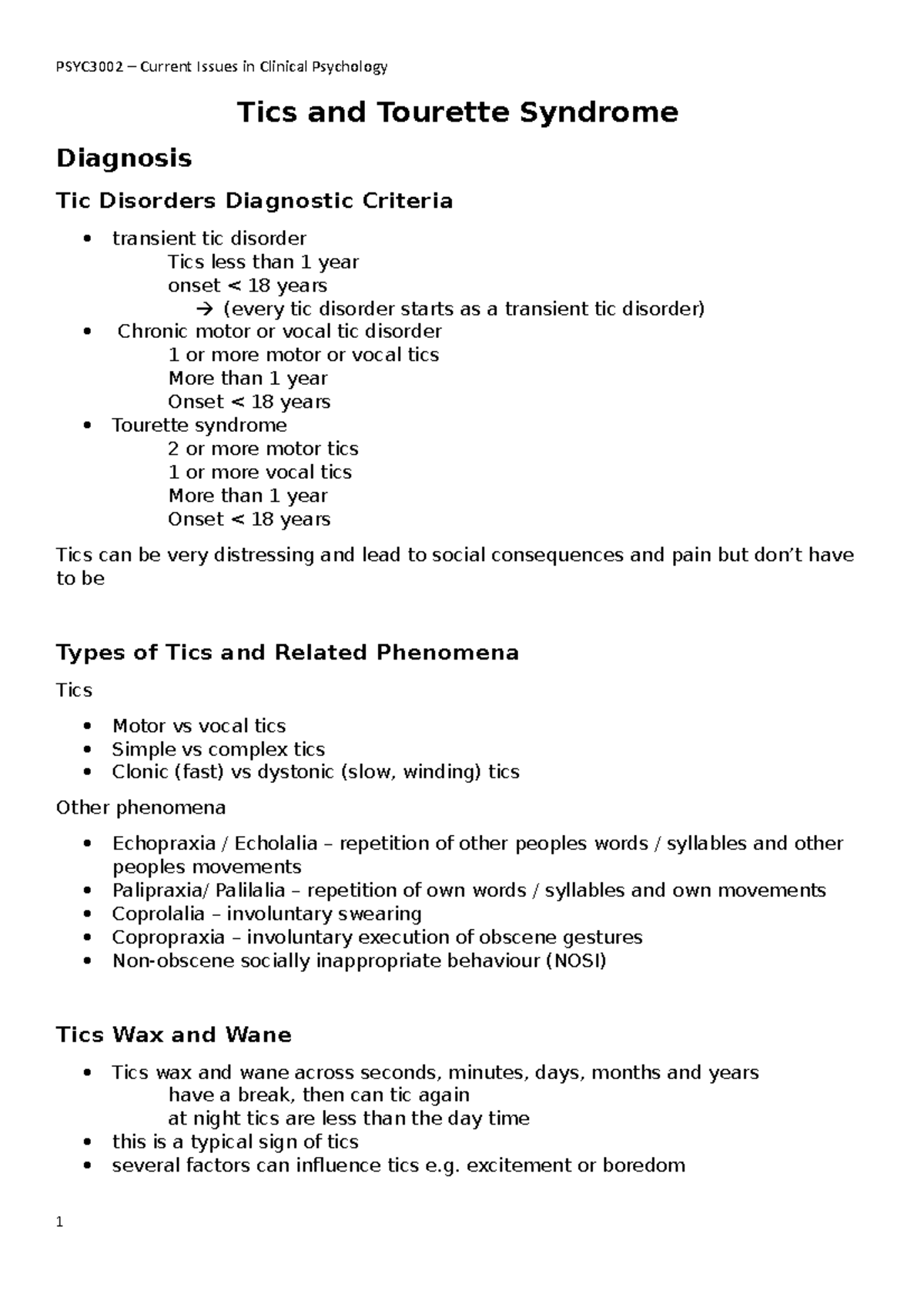 5 Tics And Tourette Syndrome Tics And Tourette Syndrome Diagnosis Tic Disorders Diagnostic 0163