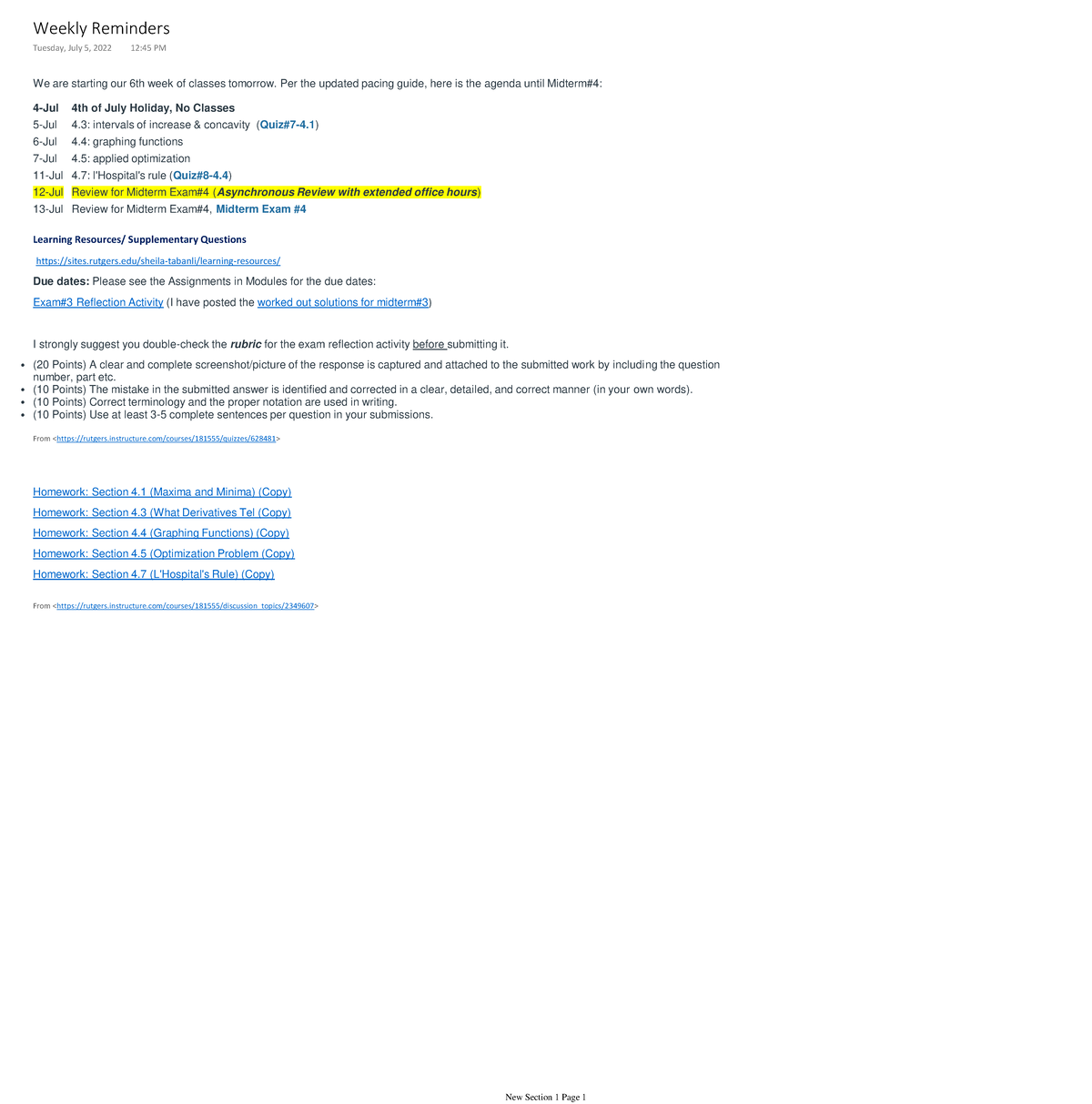 Day18 Lecture Notes-1-1 - We are starting our 6th week of classes ...
