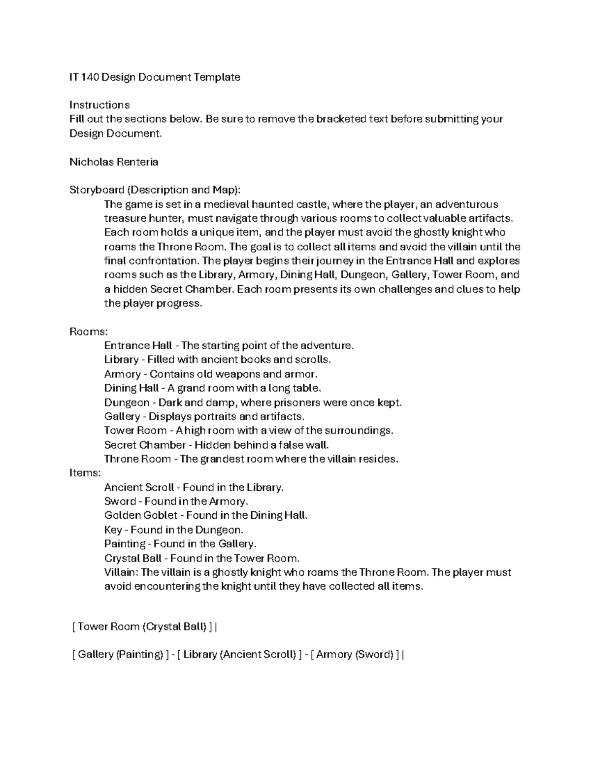 Document 1 - this assignment i did made me cry - IT 140 Design Document ...
