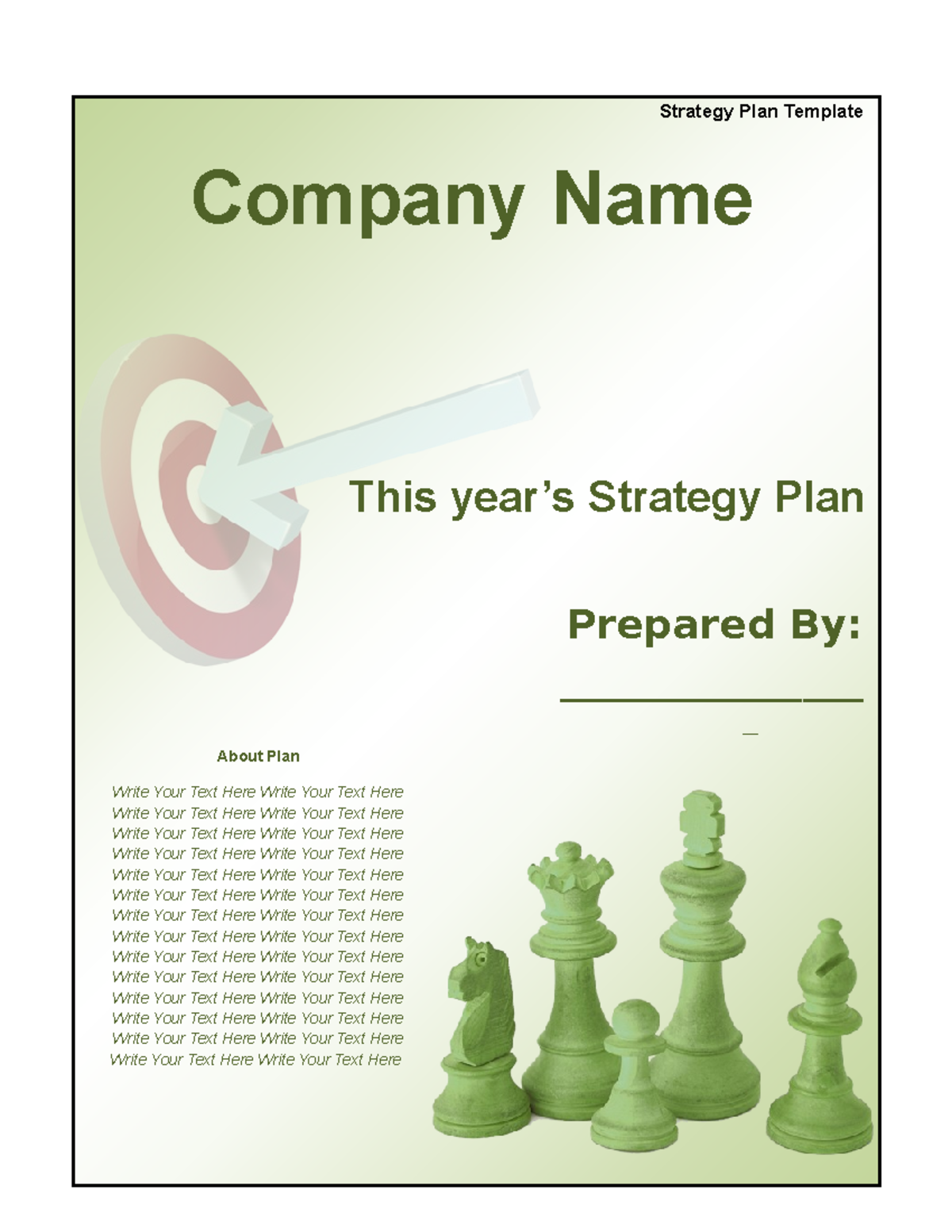 Strategy business plan template in word Efcegshp RPi 4N2t - Company ...