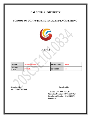 Ml - Lecture Notes 1-7 - MACHINE LEARNING [R17A0534] IV Year B. Tech ...