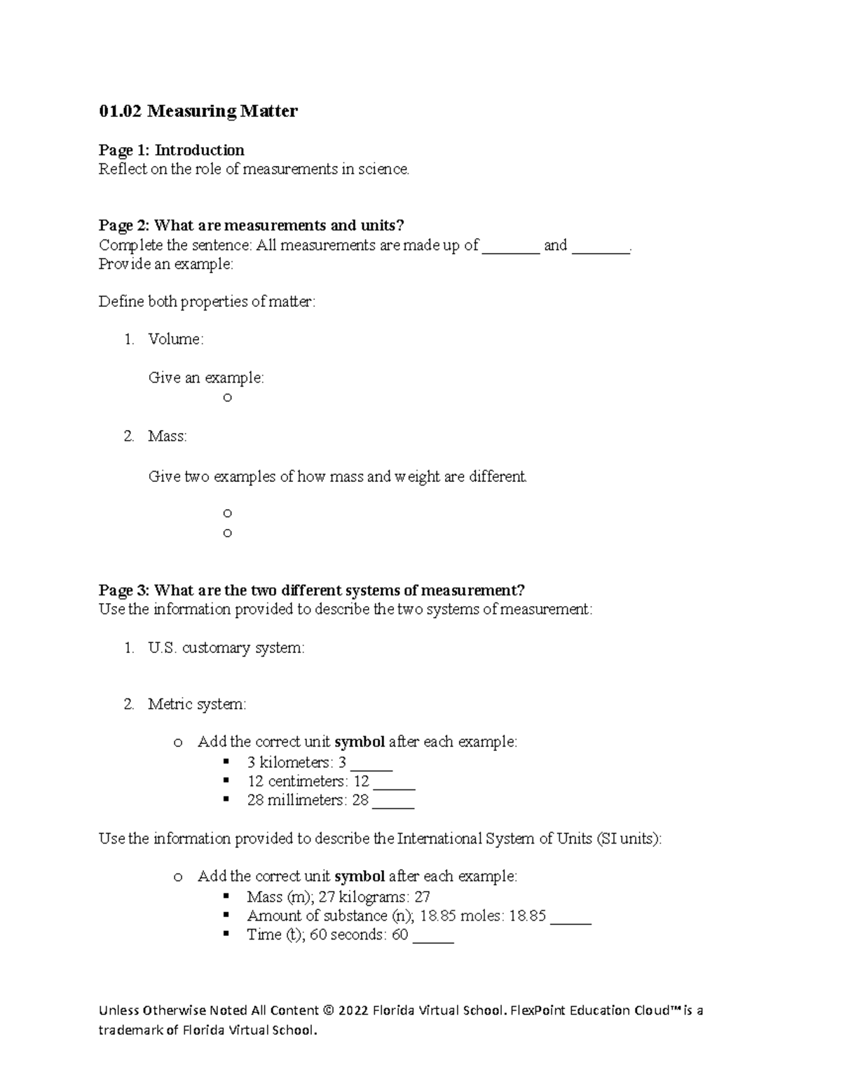 01 02 journal eeeeeeeeeeeee 01 Measuring Matter Page 1