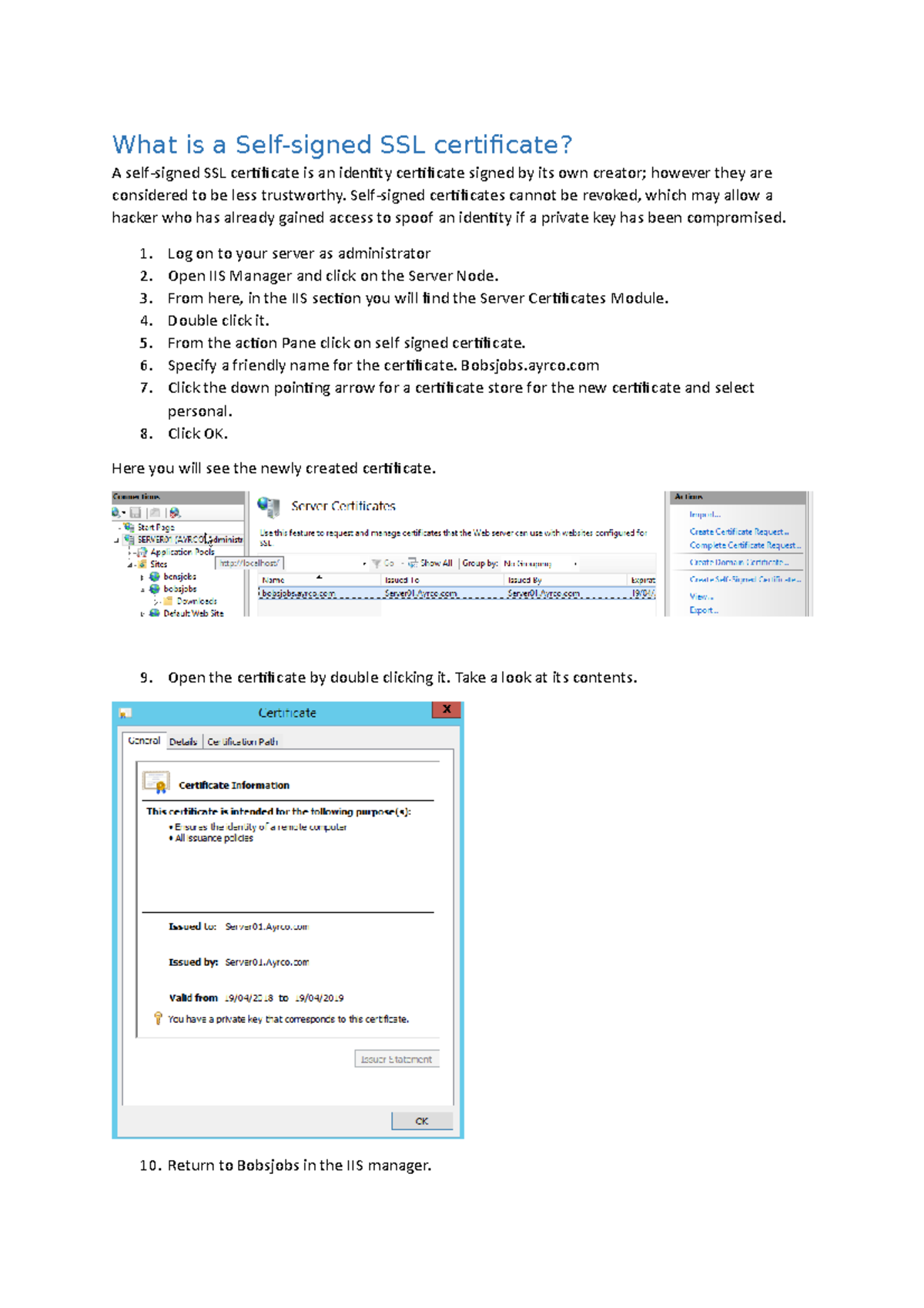 setting-up-an-ssl-self-certificate-what-is-a-self-signed-ssl