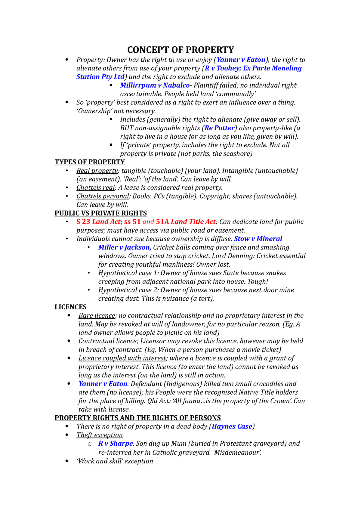 concept-of-property-summary-land-law-land-law-concept-of