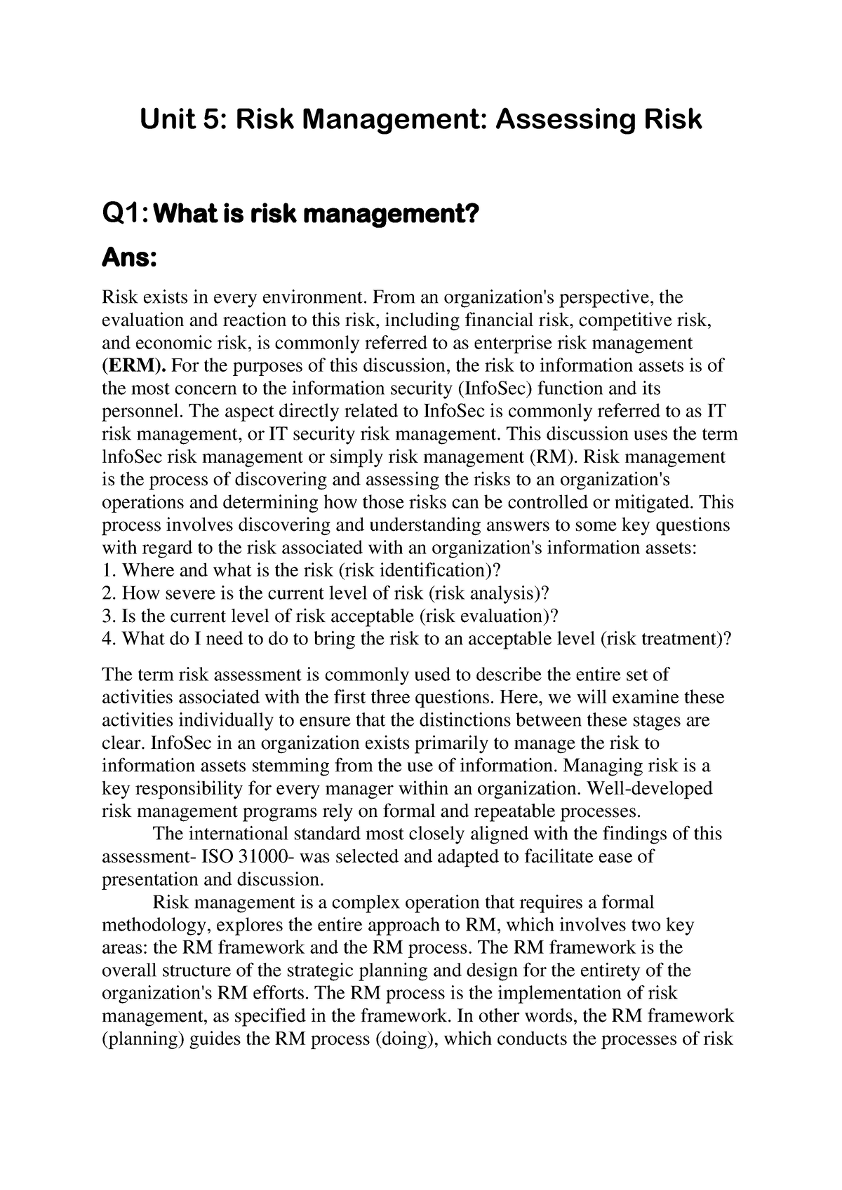 unit-5spg-unit-5-risk-management-assessing-risk-q1-what-is-risk