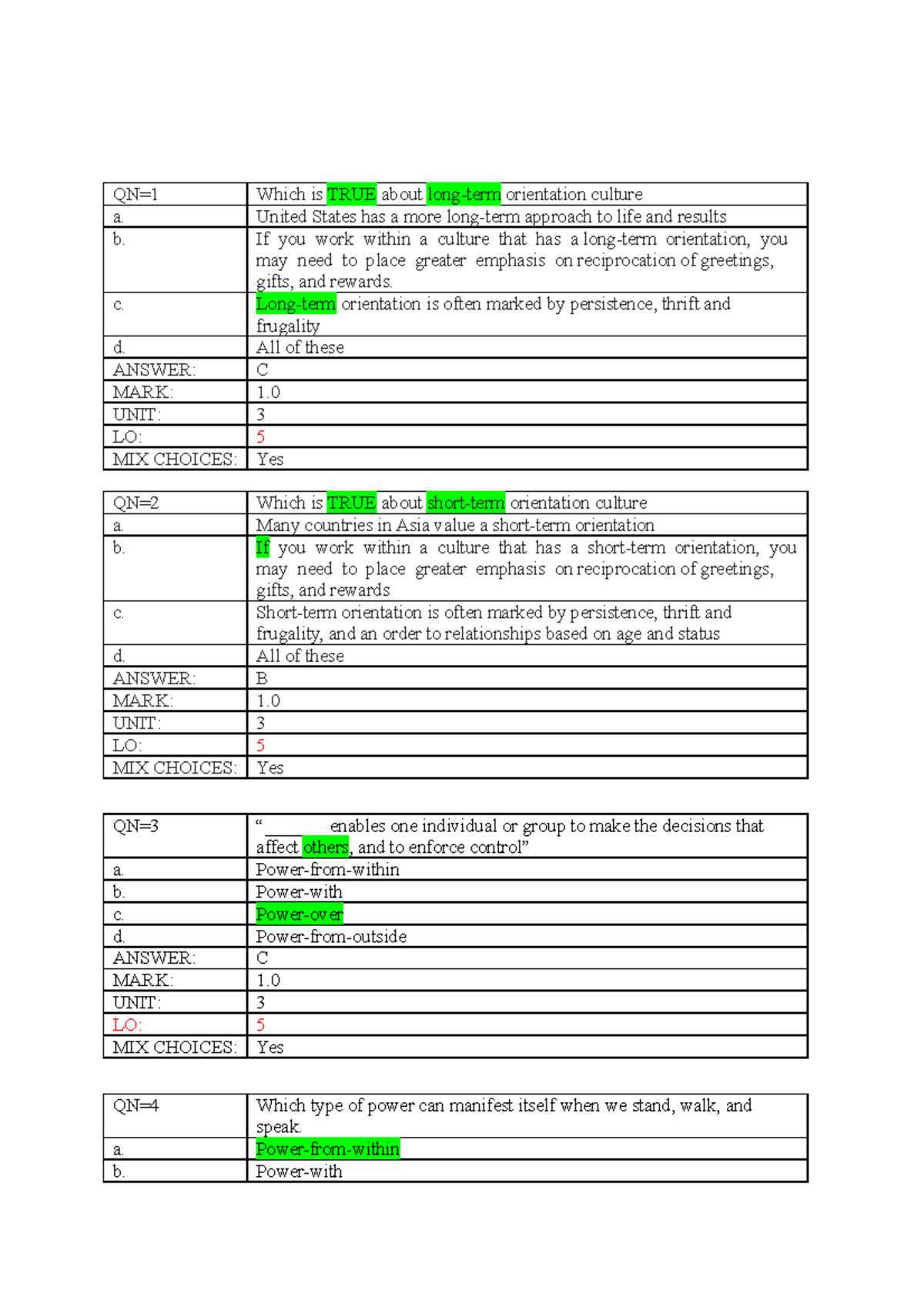 Session-III SSG104 - Multiple Choices - QN=1 Which Is TRUE About Long ...