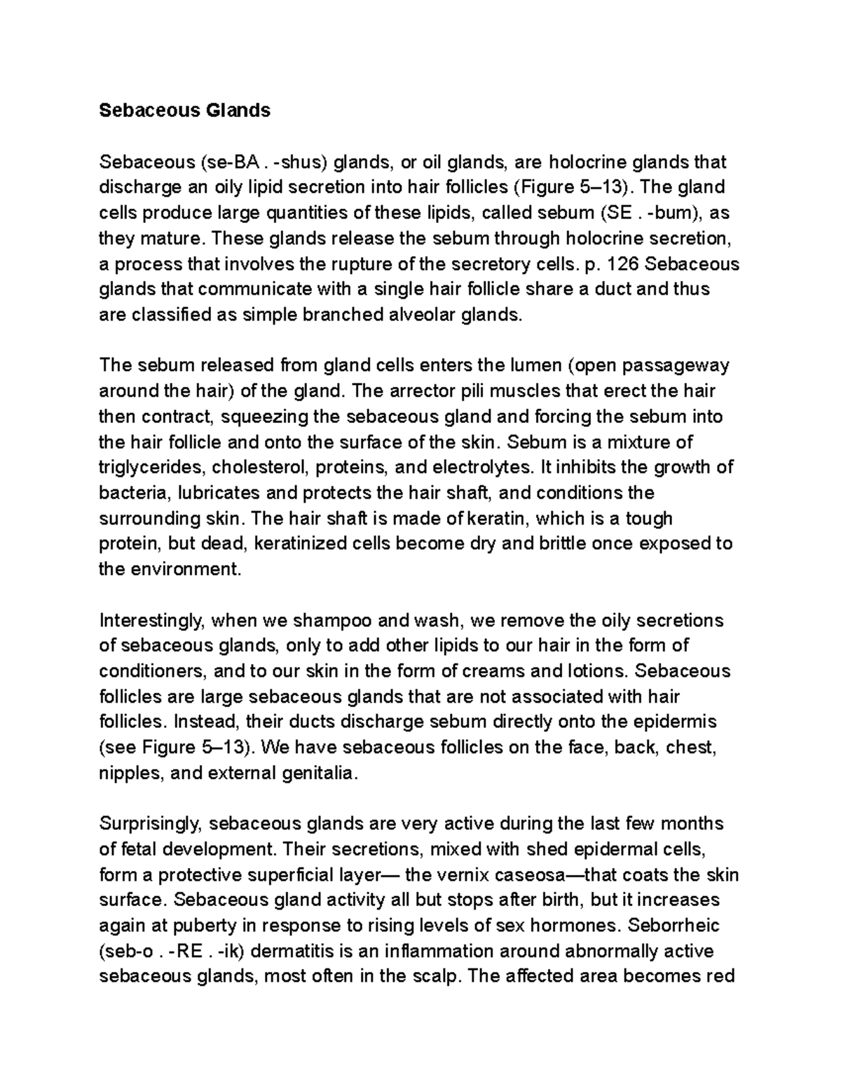 Sebaceous Glands Lecture notes 5 Sebaceous Glands Sebaceous (seBA