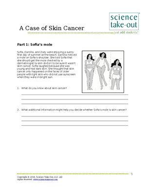 Student Skin Cancer Lessons Word