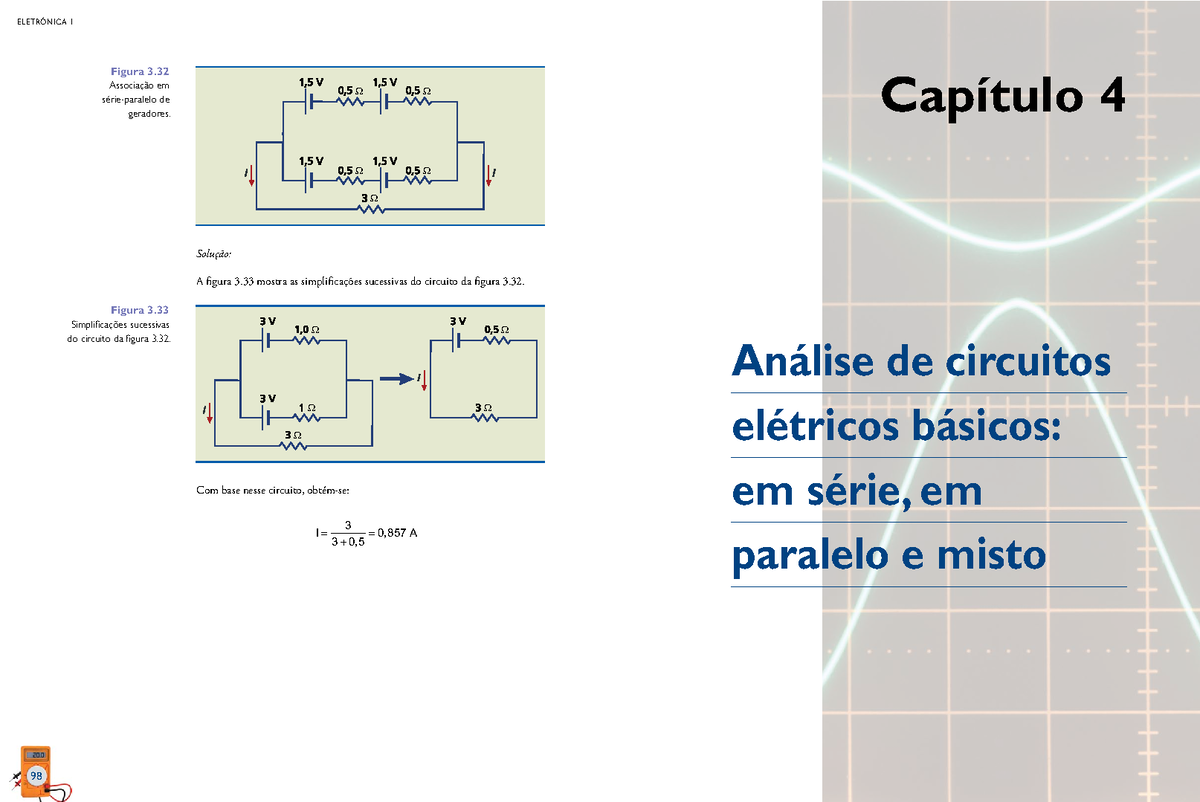 Analise De Circuitos Eletricos Basicos Em Serie Em Paralelo E Misto Capítulo 4 Análise De 3612