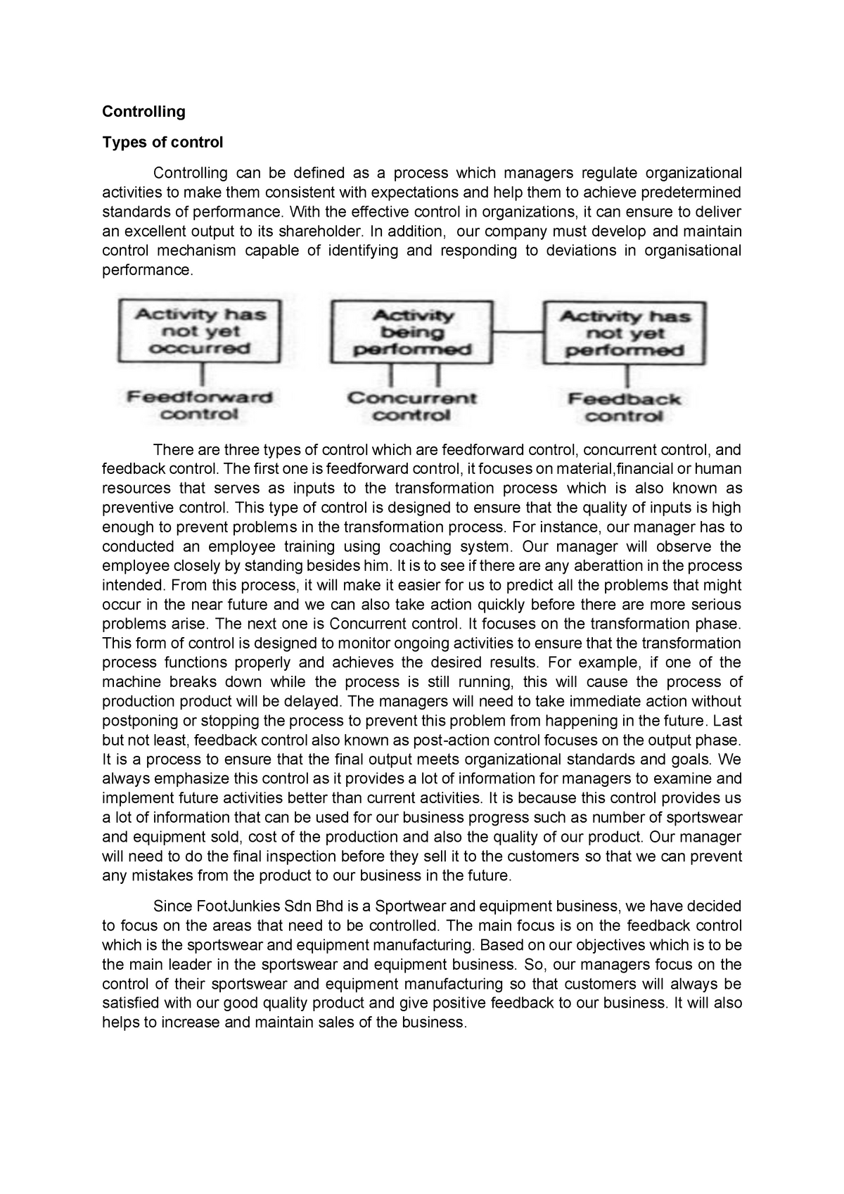 what does assignment control mean