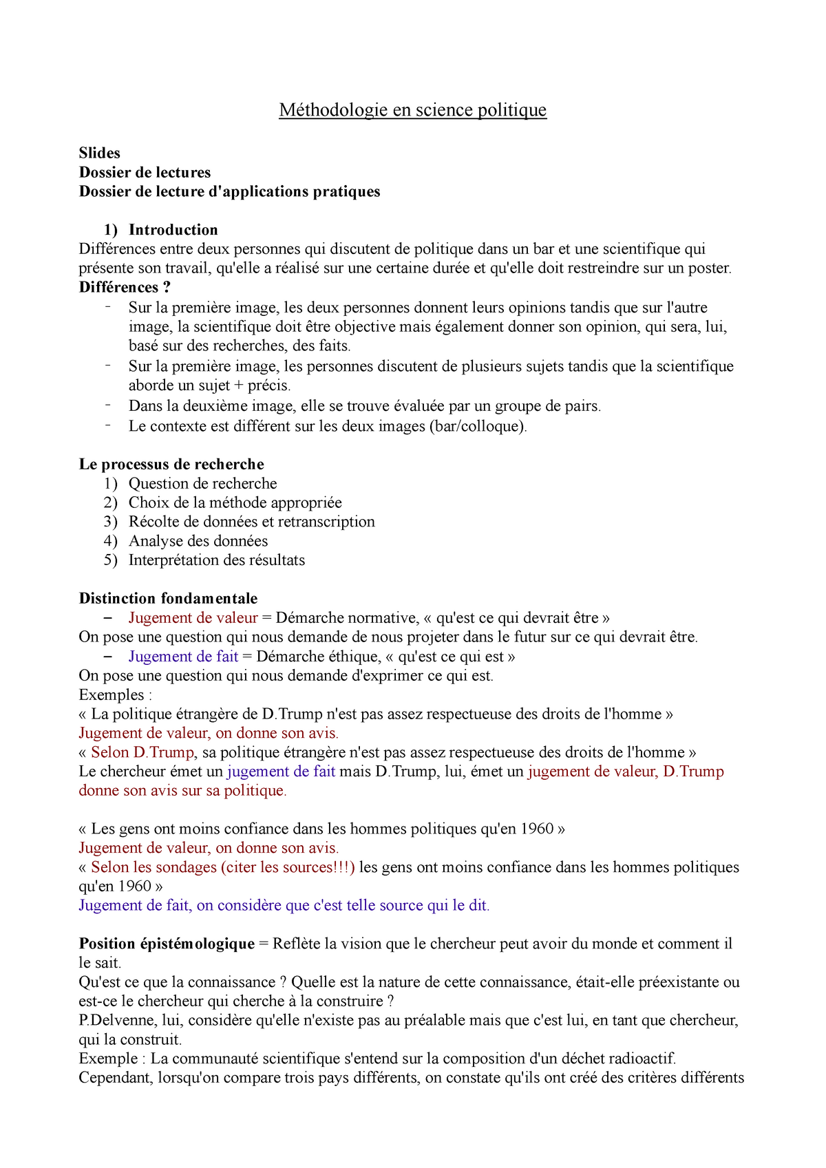 methodologie dissertation en science politique