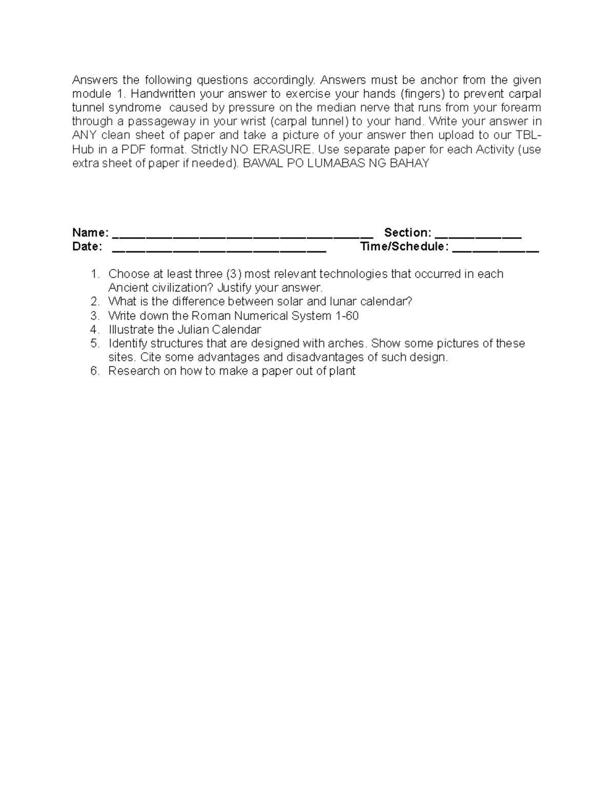 STS module 1 activity - Please allow me I super need it for my incoming ...