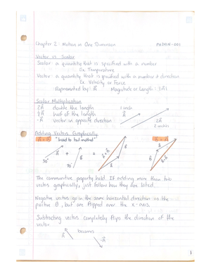 Theary Of Relativity - Notes From Lecture Surrounding Chapter 1 - What ...