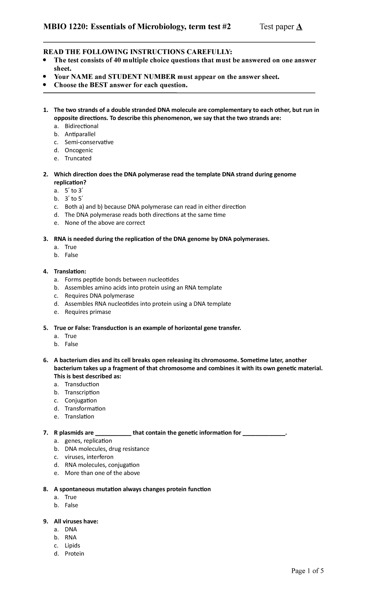 Midterm 2 Practice Fall 2020 - READ THE FOLLOWING INSTRUCTIONS ...