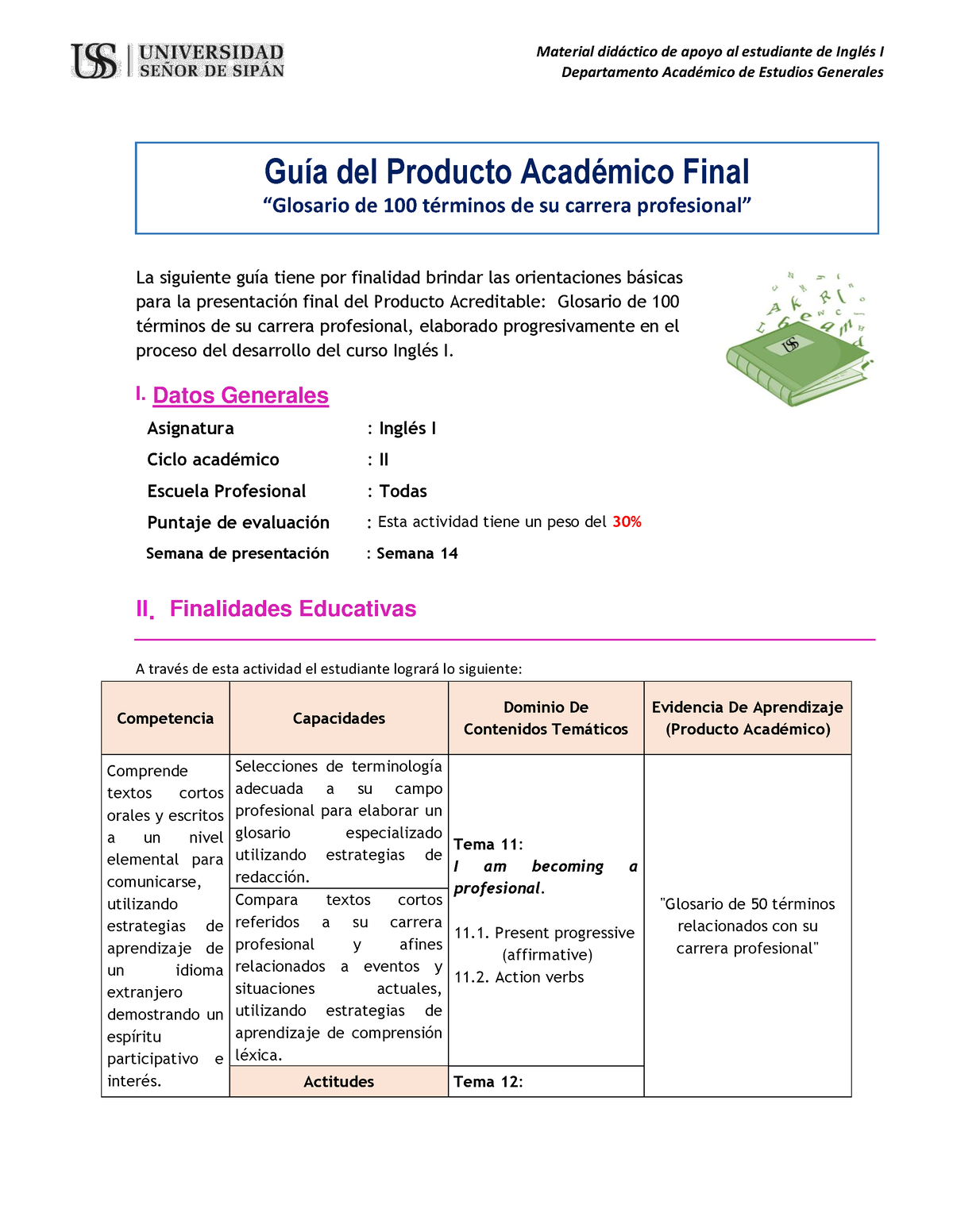 4 Guía Paf I1 2023 1 Guía Del Producto Académico Final “glosario De 100 Términos De Su 6425