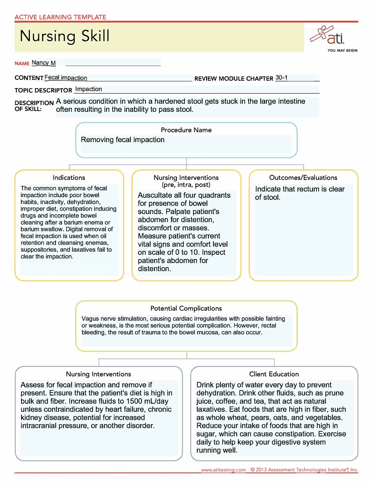 fecal-impaction-active-learning-template-nursing-skill-ti-you-m