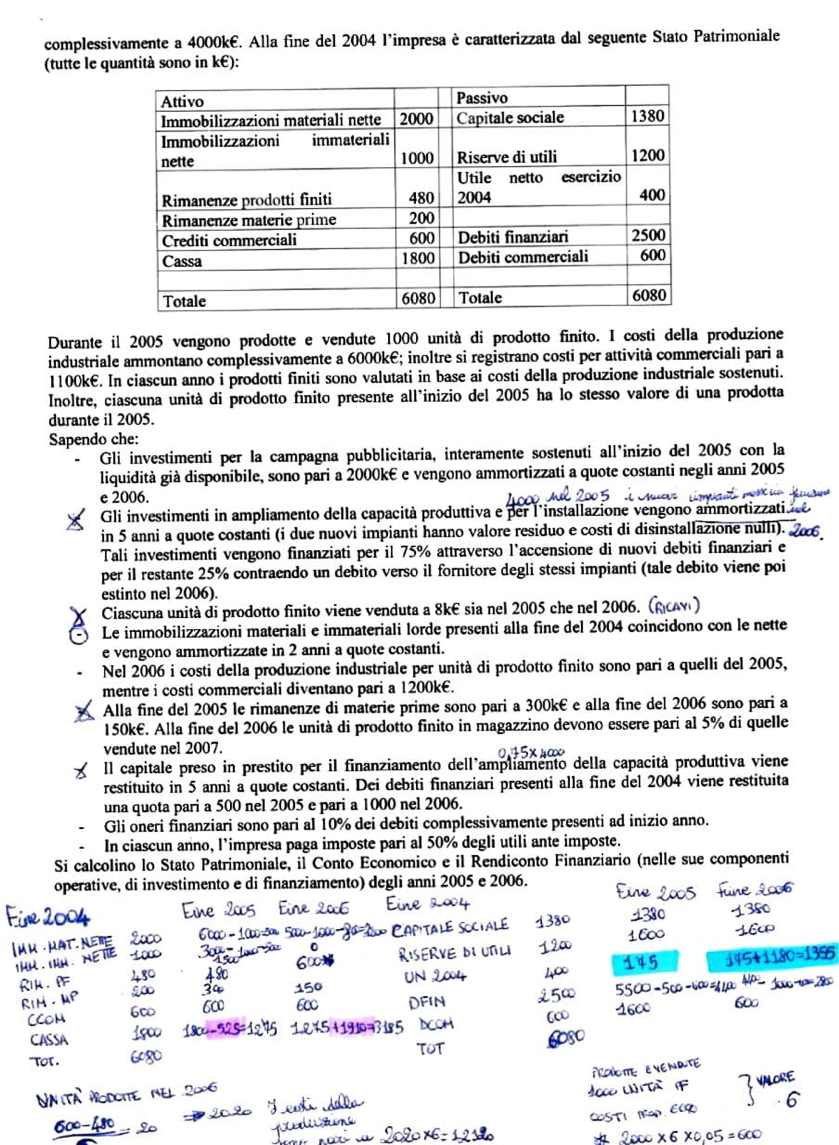 Esercizi Svolti Economia Economia Aziendale Studocu