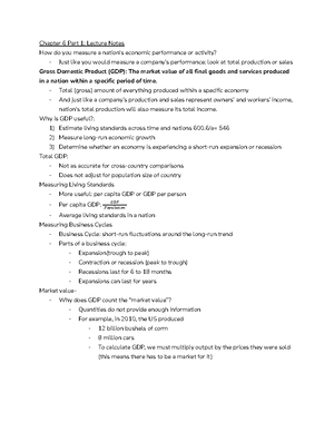 Econ 1015 Exam 2 Lecture Notes - Chapter 9 - Savings, Interest Rates ...