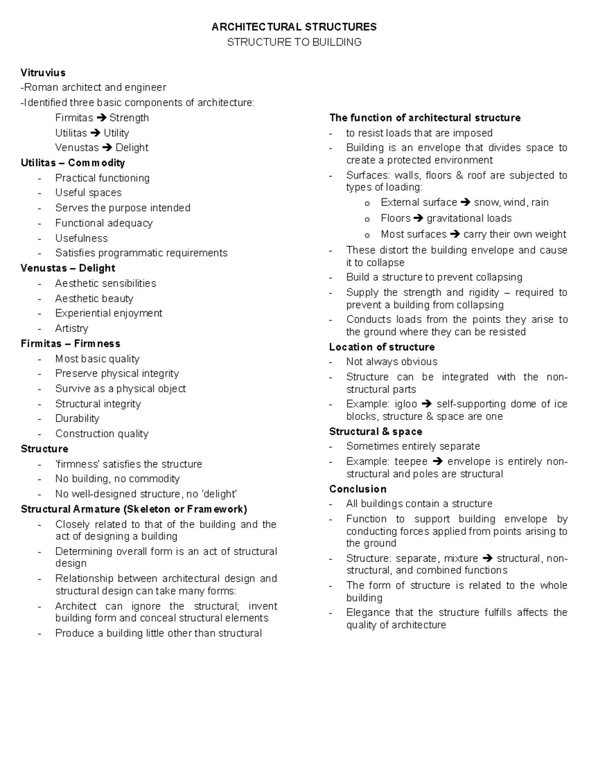 PR AR. STR Reviewer - ARCHITECTURAL STRUCTURES STRUCTURE TO BUILDING ...