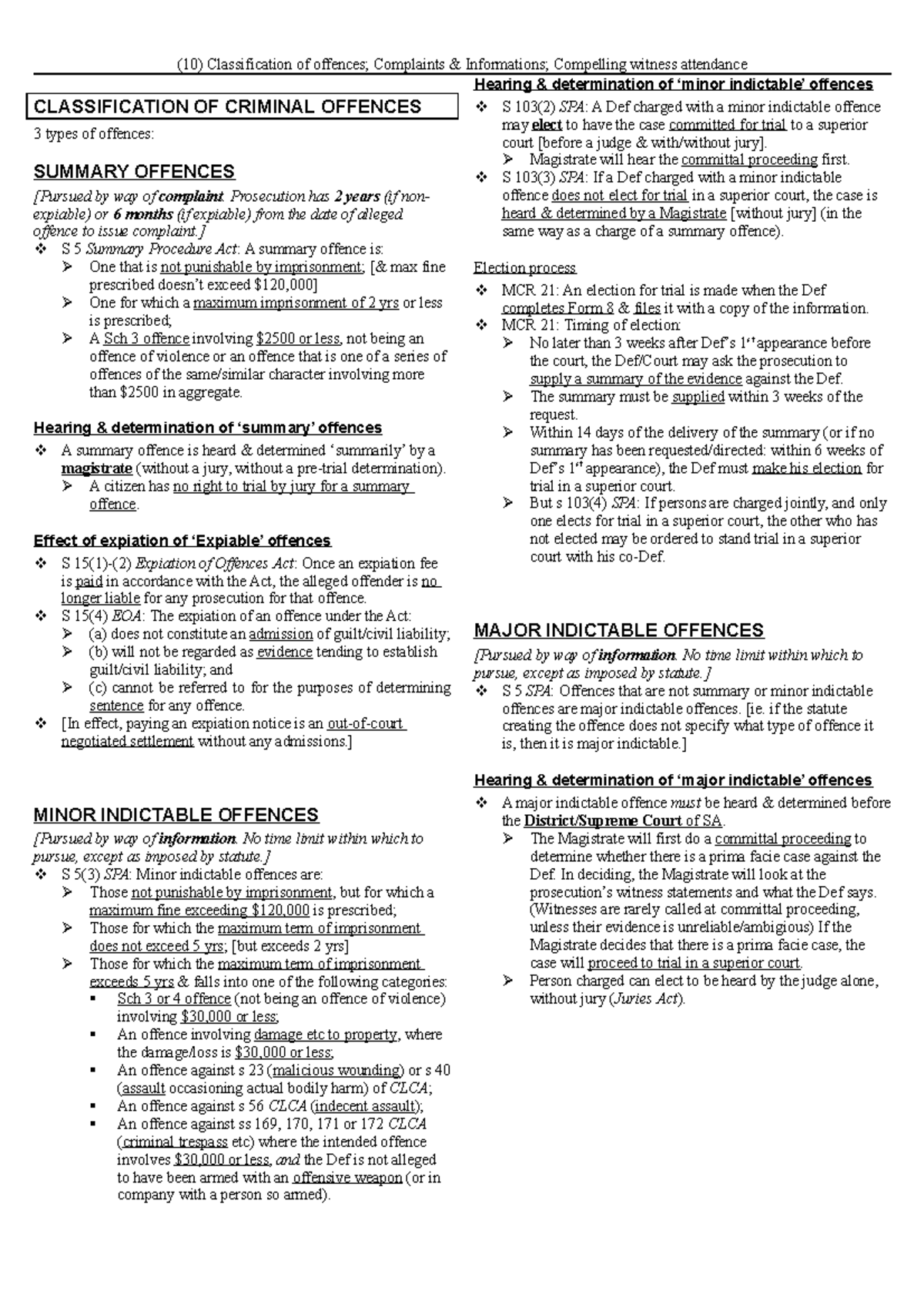 ccp10-criminal-law-notes-10-classification-of-offences