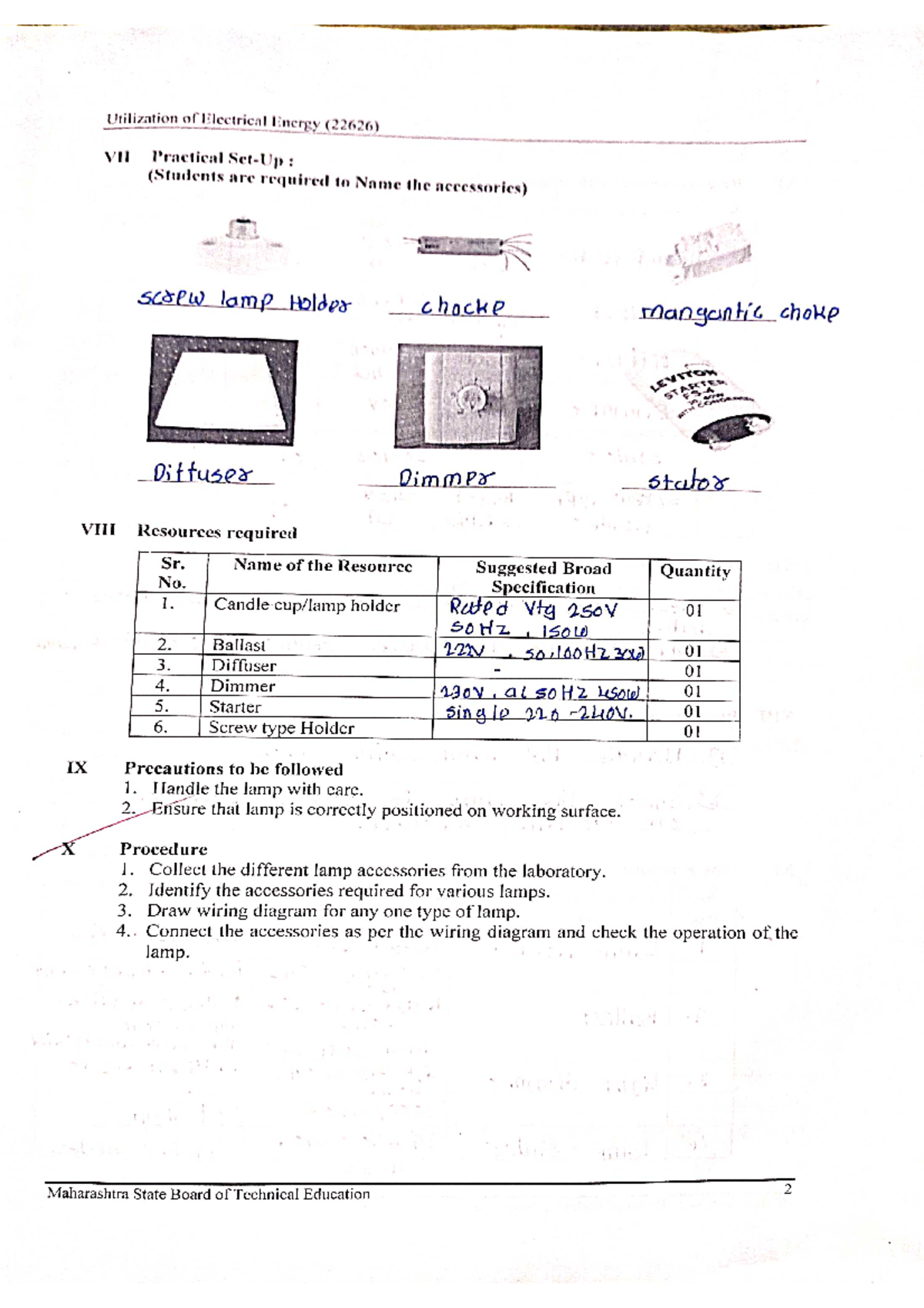 UEE manual - Electrical Engineering - Studocu