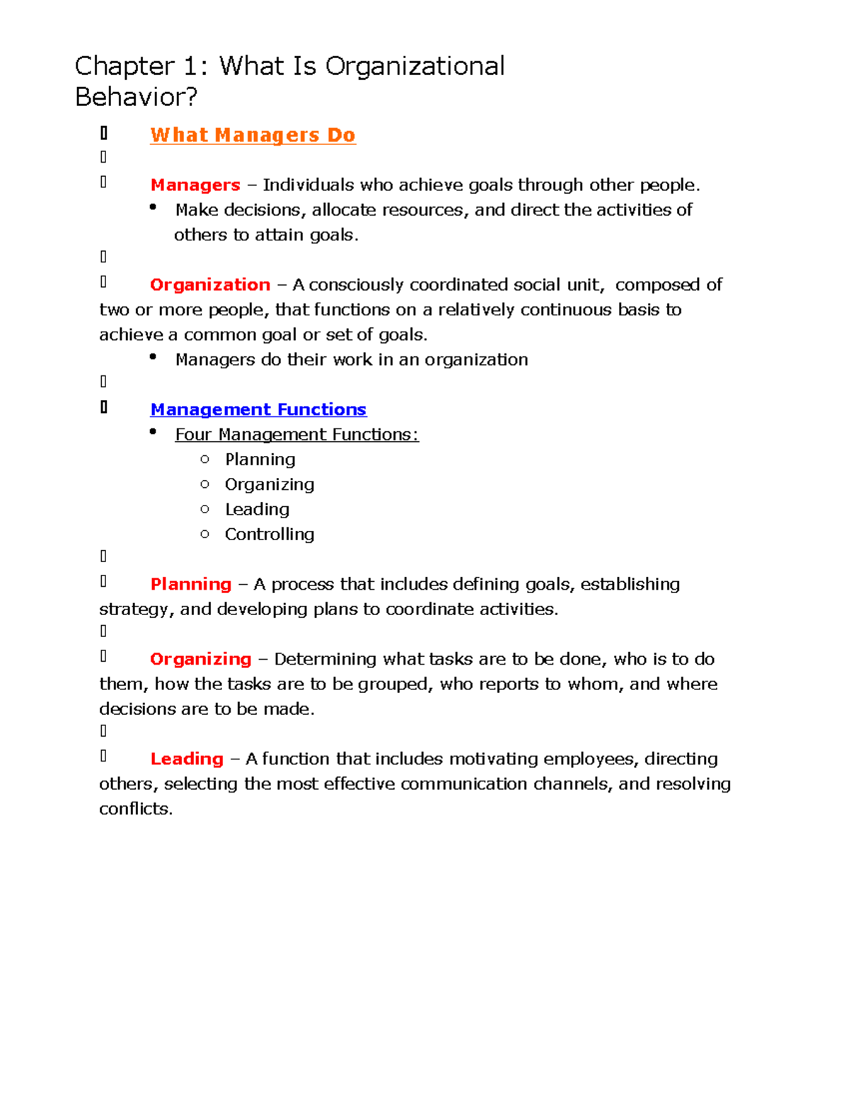 Book-Notes-1 - Exam 1 Notes From Book - Chapter 1: What Is ...