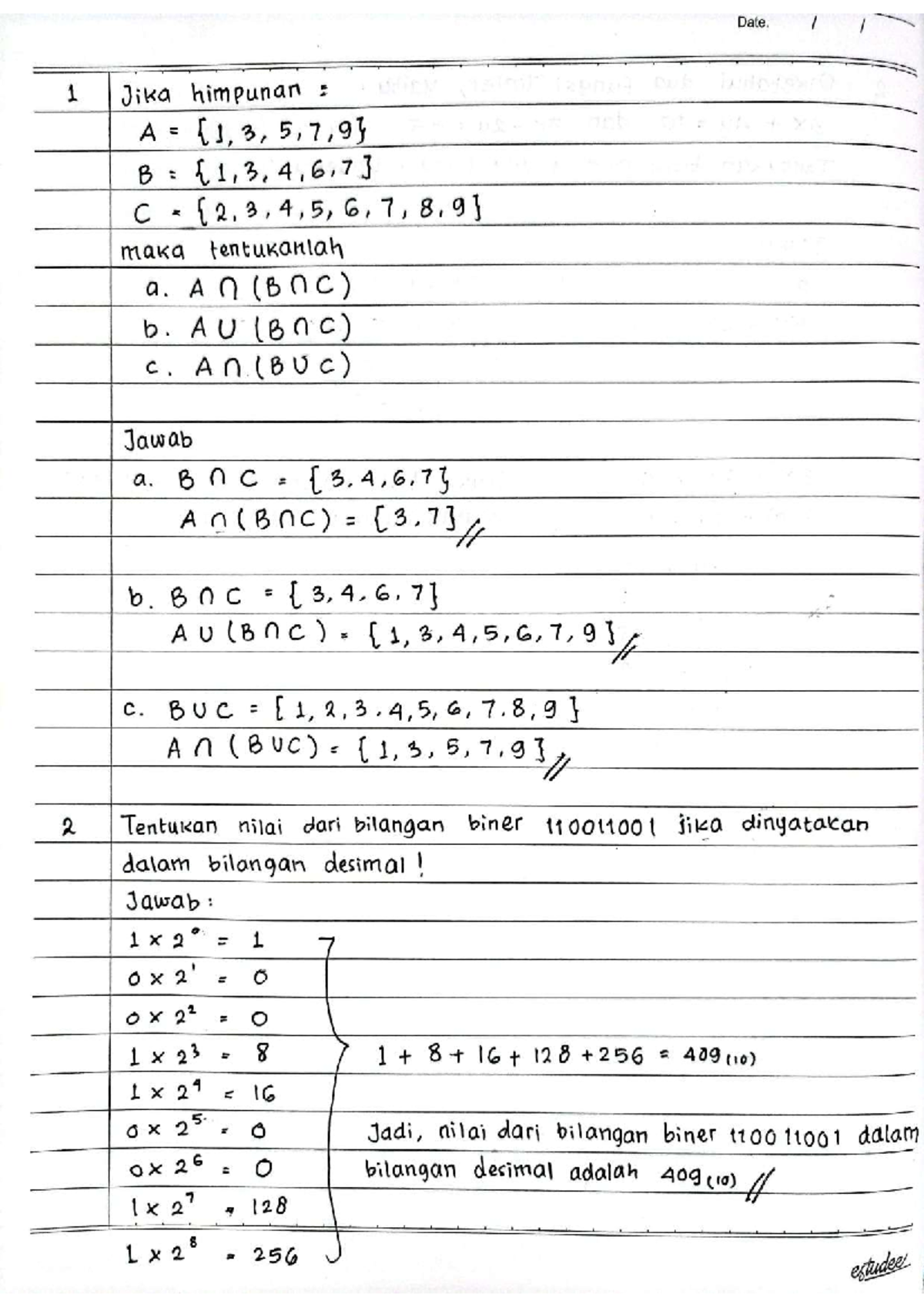 Matematika Ekonomi - Studocu