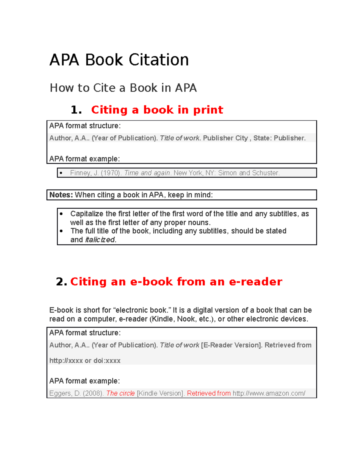 APA for References - .......................................... - APA ...