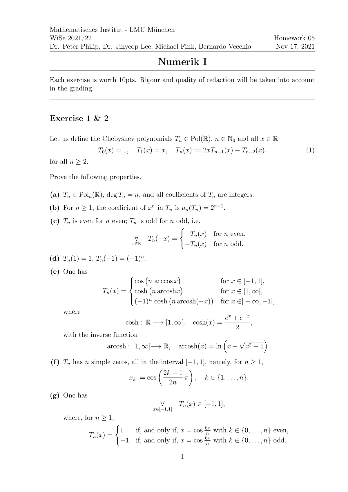 correction of the homework or homework correction