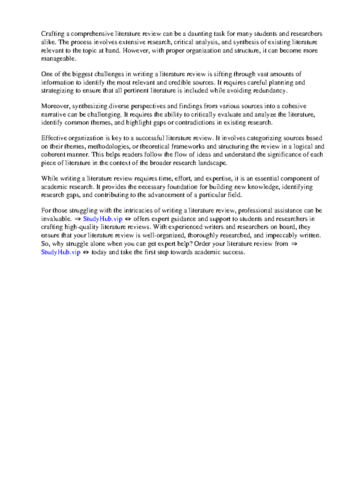 How Do You Organize Your Literature Review - Crafting a comprehensive ...