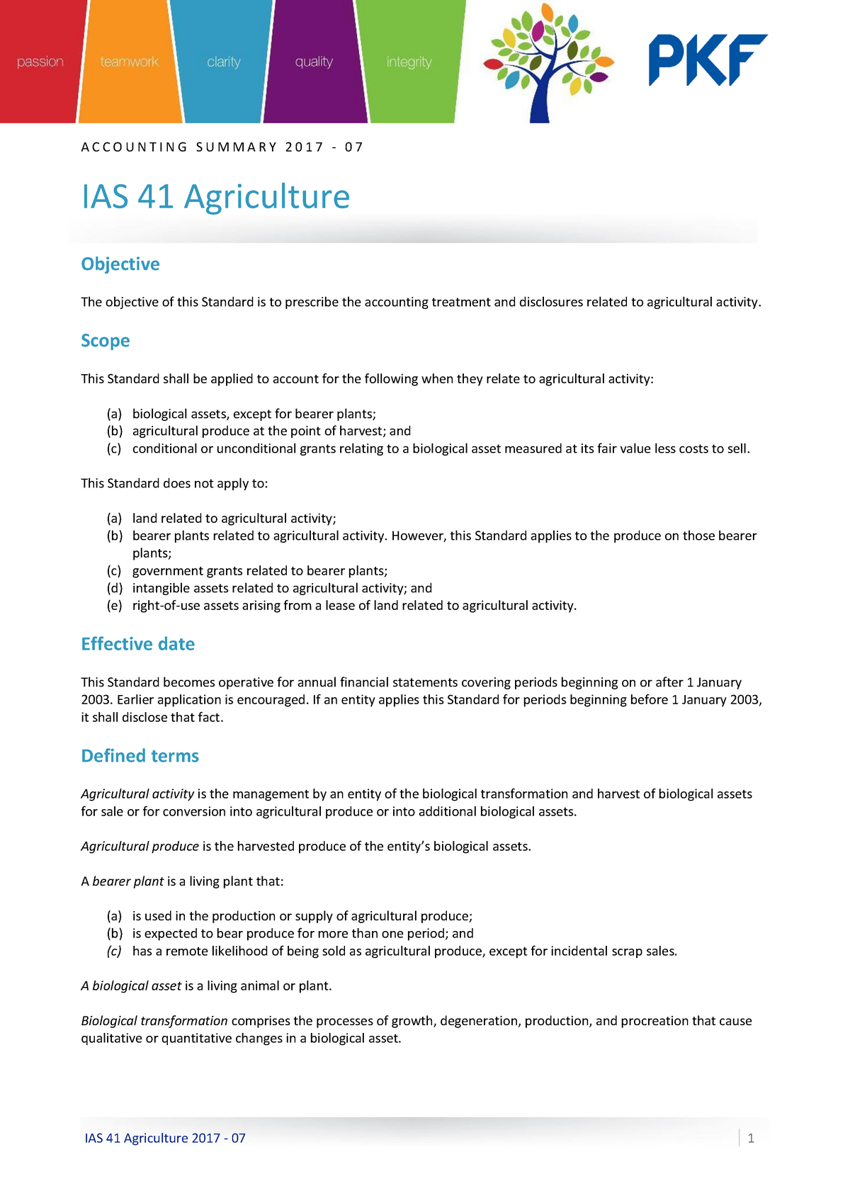 Ias 41 Agriculture Summary - Warning: TT: Undefined Function: 32 ...