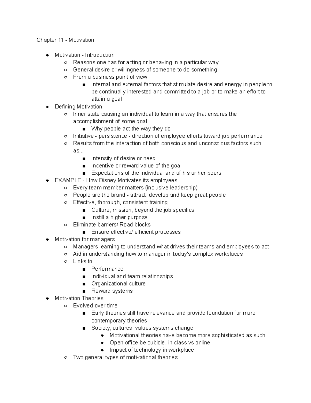 Chapter 11 - Motivation - Chapter 11 - Motivation Motivation ...