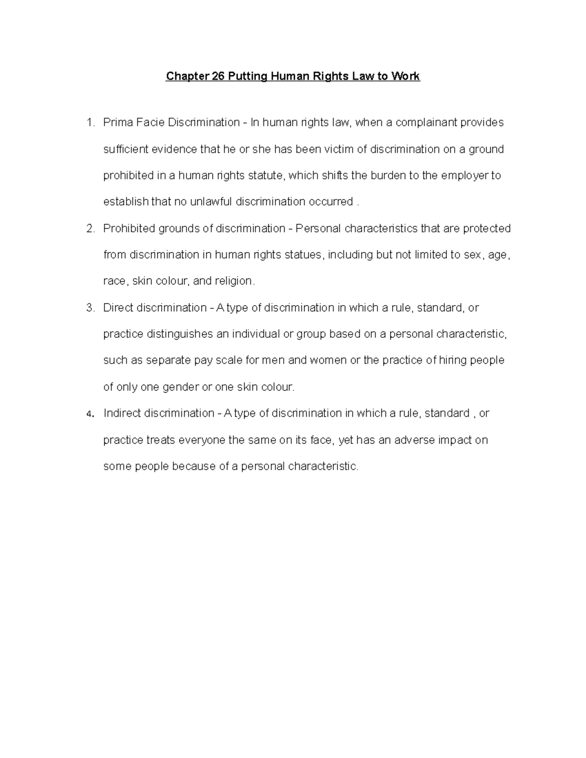 Chapter 26 Putting Human Rights Law to Work - Prohibited grounds of ...