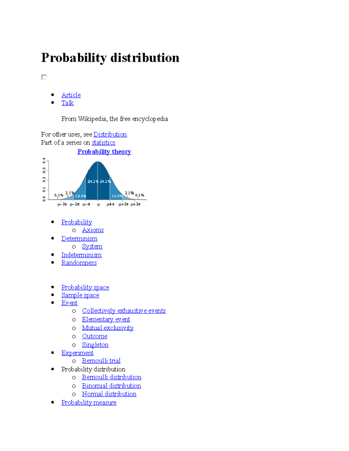 Discrete note 2 - LECTURE NOTE - Probability distribution Article Talk ...