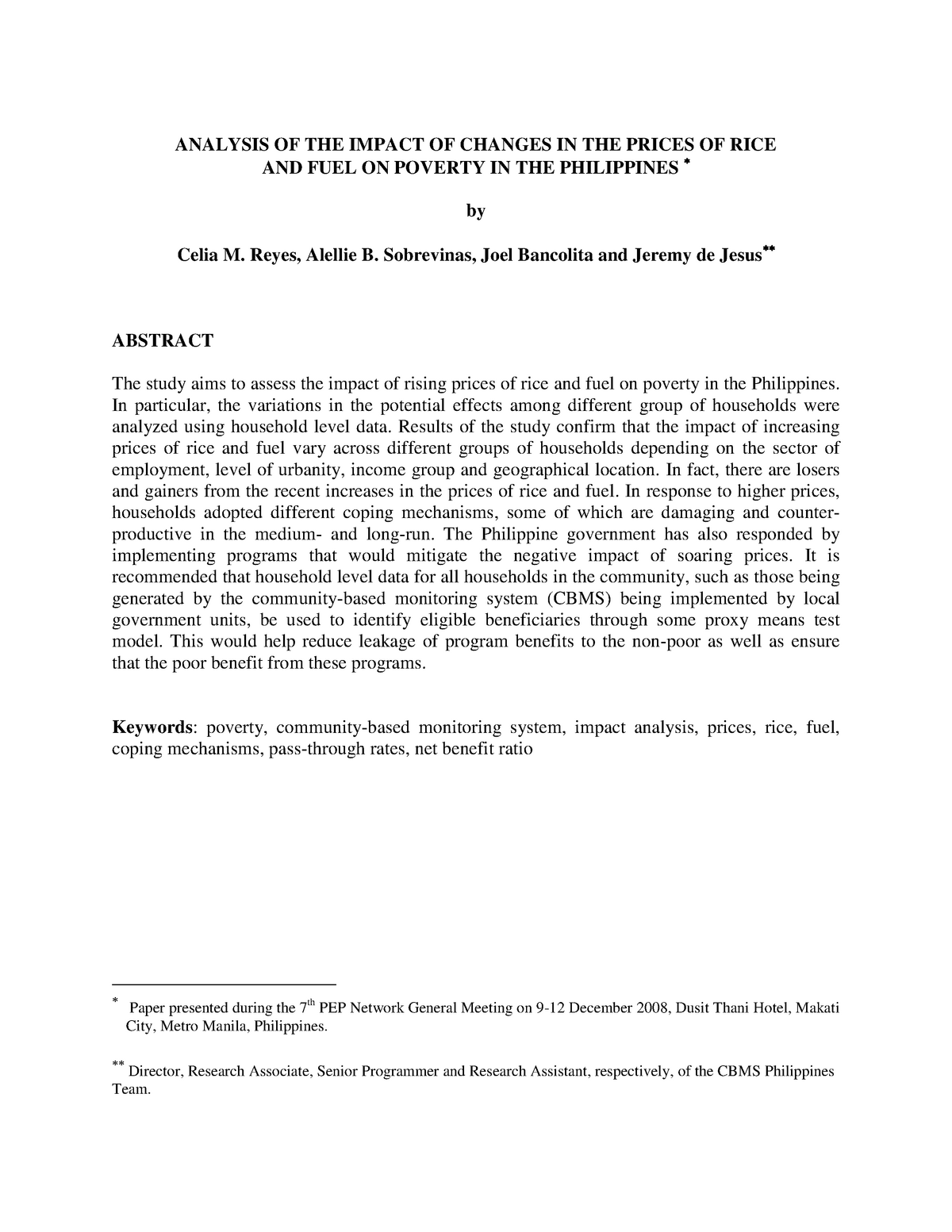 philippines-impact-of-rising-prices-051710-analysis-of-the-impact-of