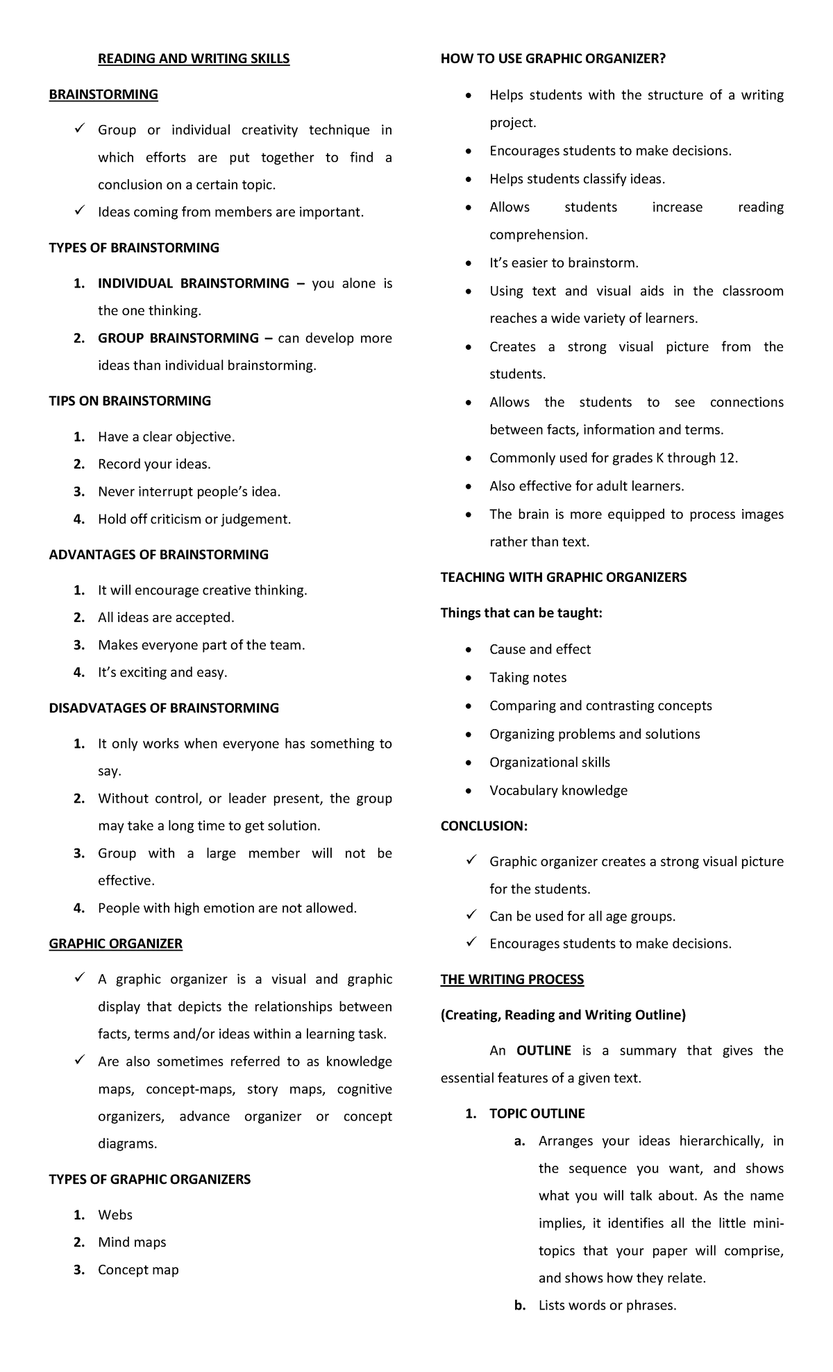 Inbound 535807163334514448 READING AND WRITING SKILLS BRAINSTORMING