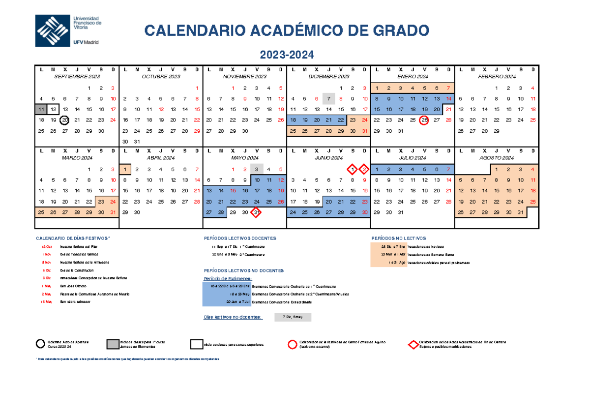 Calendario-academico-23-24 UFV - L M X J V S D L M X J V S D L M X J V ...