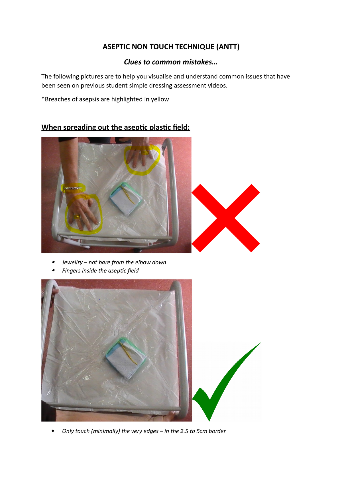 Aseptic non-touch technique (ANTT)