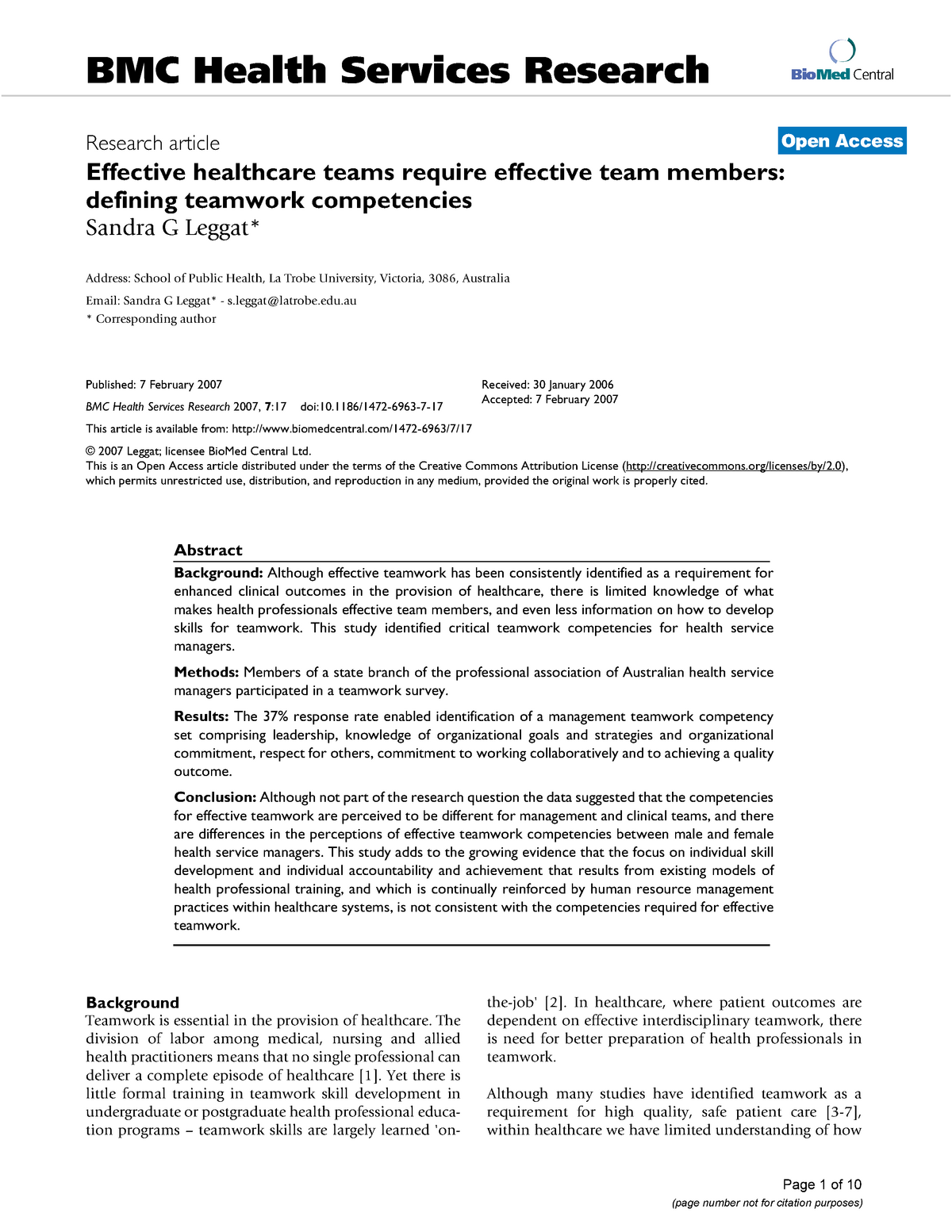 bmc health services research protocol paper