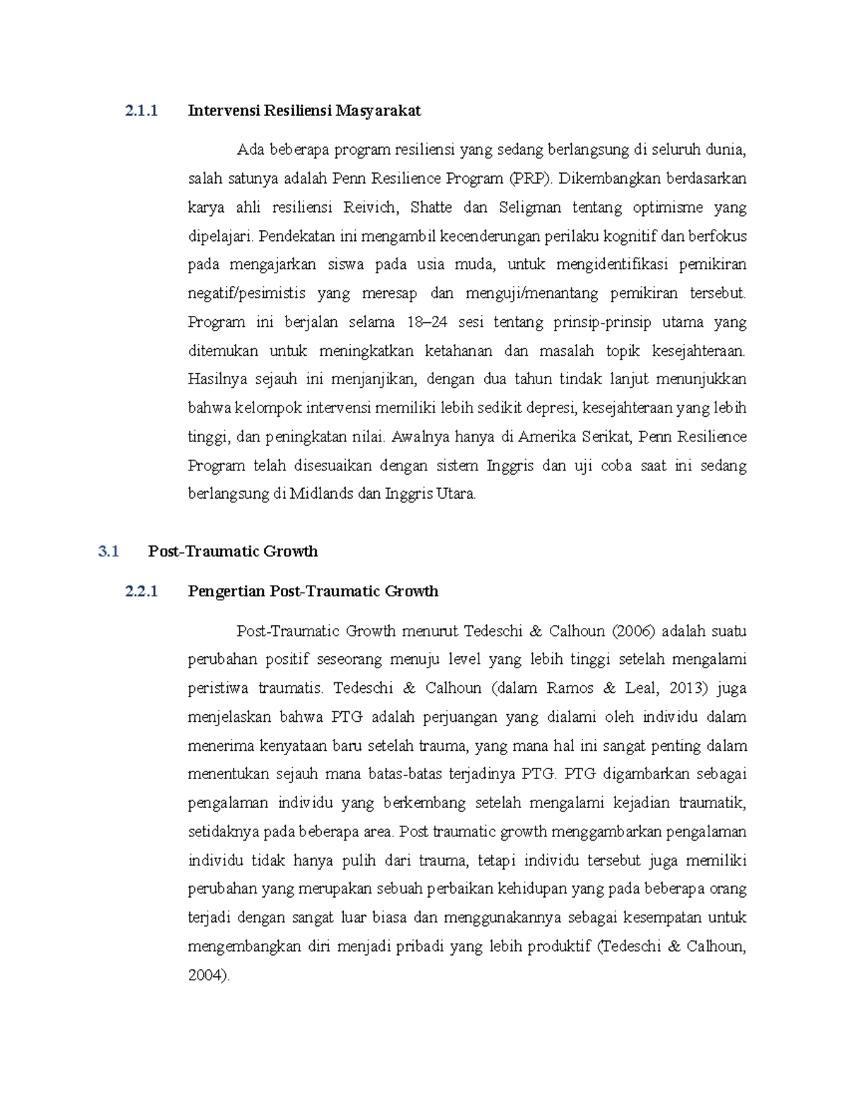 Resiliensi Dan PTG II - ESSAAAAAAAAAY - 2.1 Intervensi Resiliensi ...